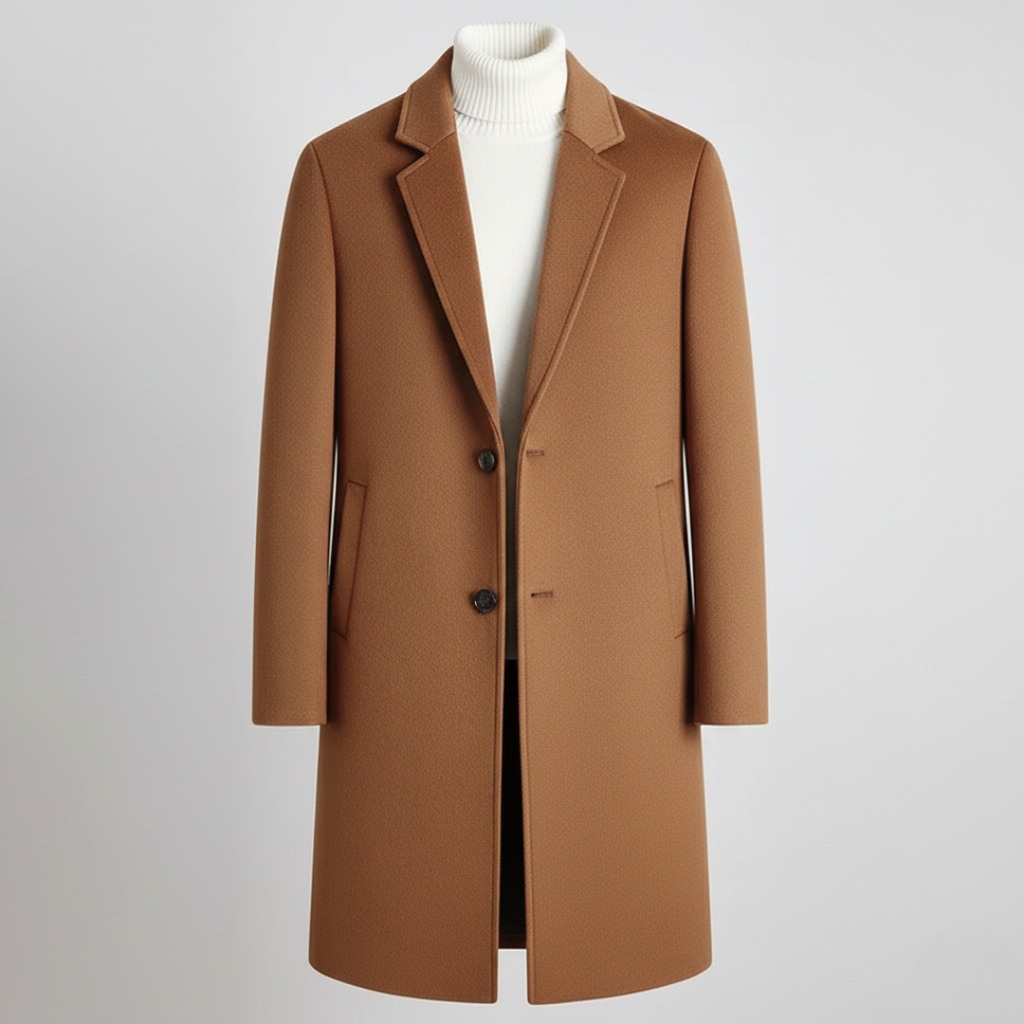 Men’s Single-Breasted Overcoat