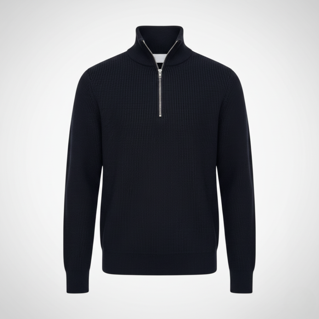 Men’s Half-Zip Mock Neck Sweater