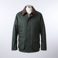 Men’s Utility Zip-Front Field Jacket with Contrast Collar