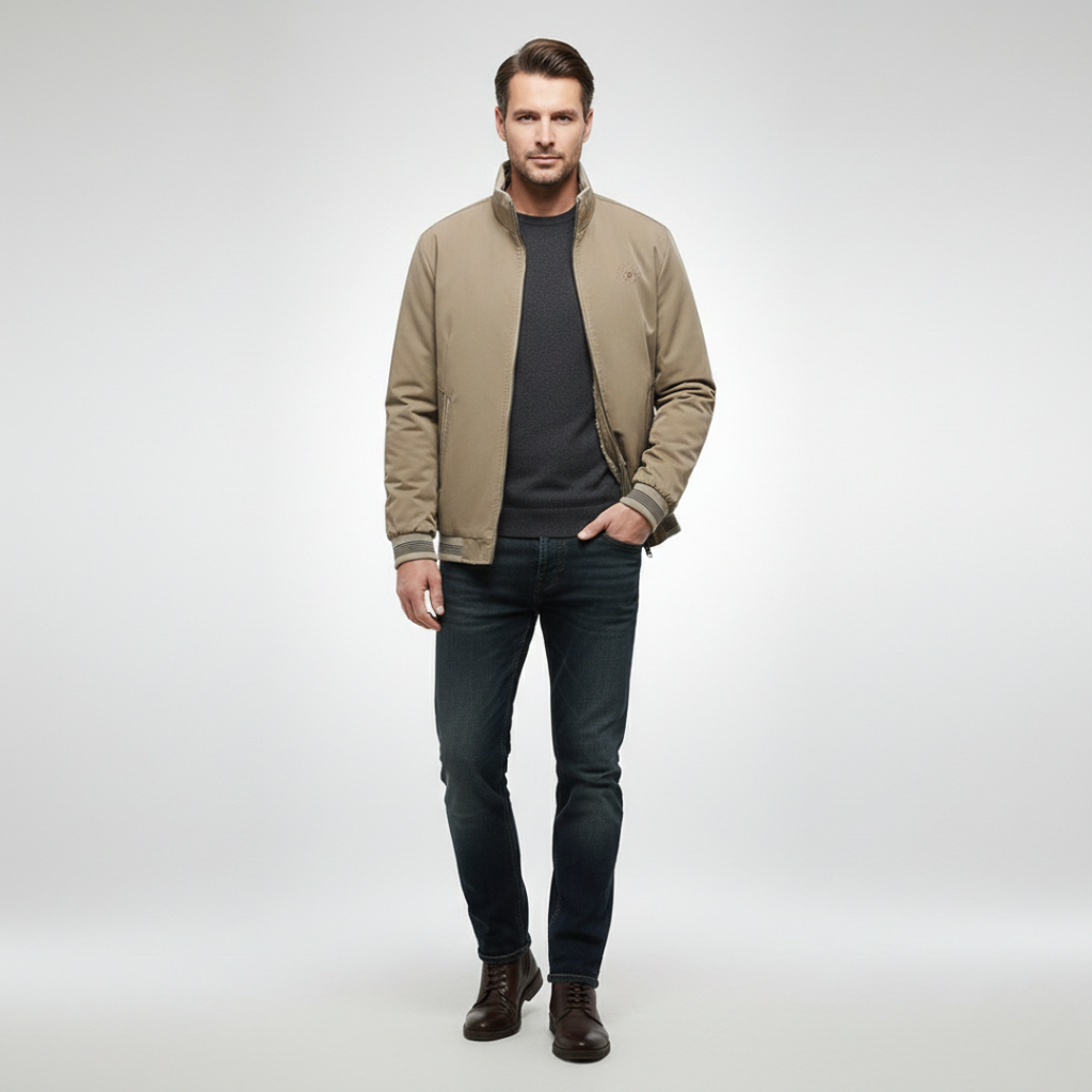 Men’s Stand-Collar Zip Jacket