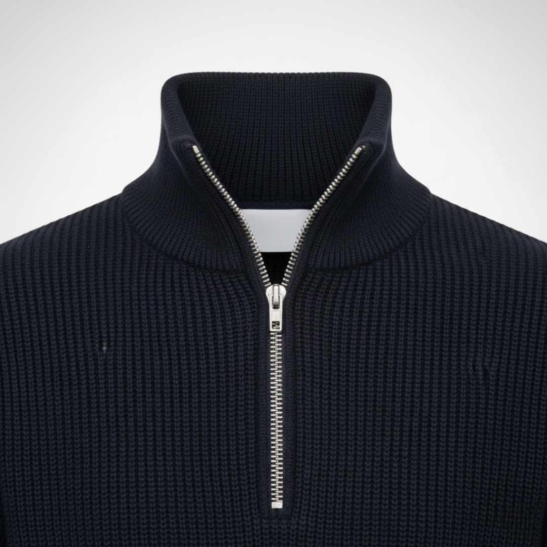 Men’s Half-Zip Mock Neck Sweater